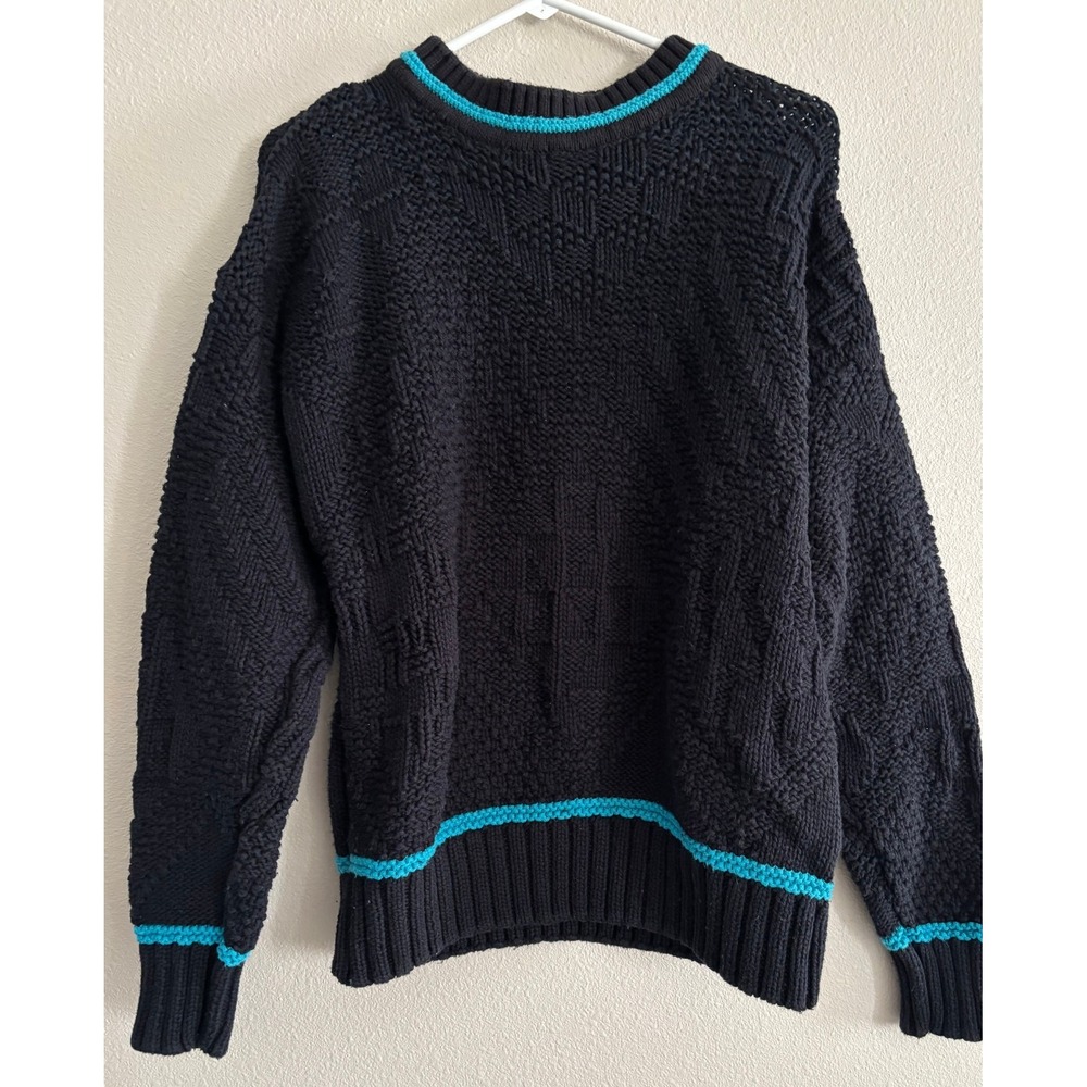Vintage Colours by Alexander Julian Mens Large Crew Neck Sweater Chunky Thick